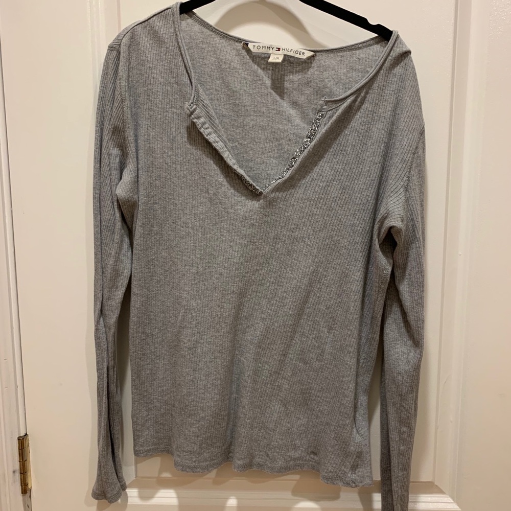 Gray Tommy Hilfiger long sleeve -